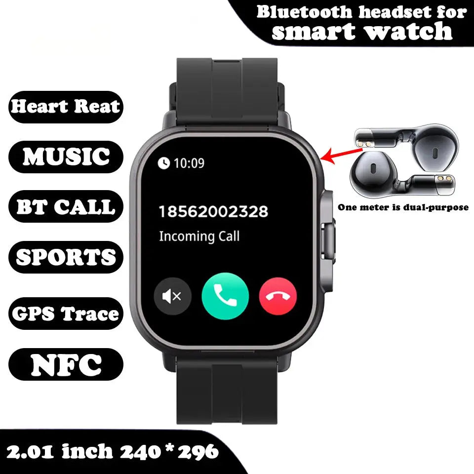 2-in-1 Smartwatch with Wireless Earbuds TrendoraXentrix
