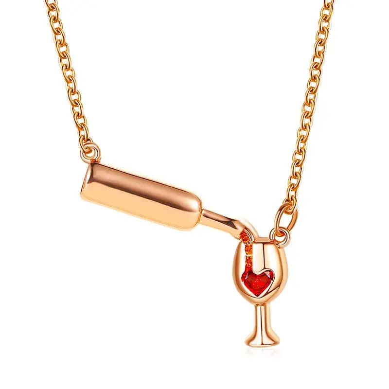 Wine Bottle Necklace TrendoraXentrix
