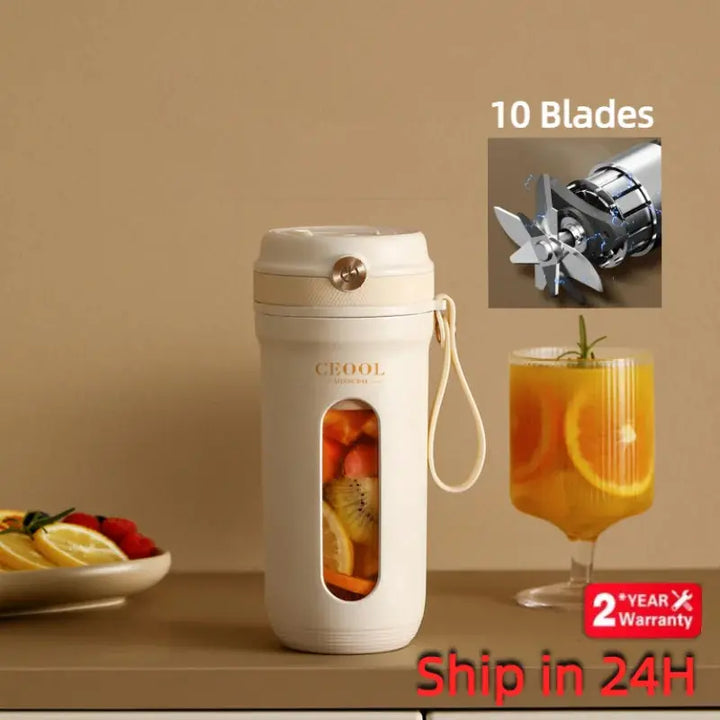 10 Blades Electric Portable Blender TrendoraXentrix
