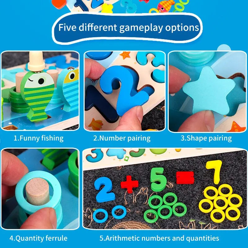 Children Magnetic Fishing Block Toy TrendoraXentrix