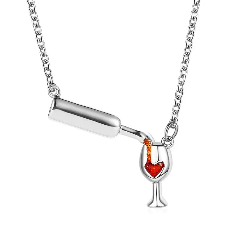 Wine Bottle Necklace TrendoraXentrix