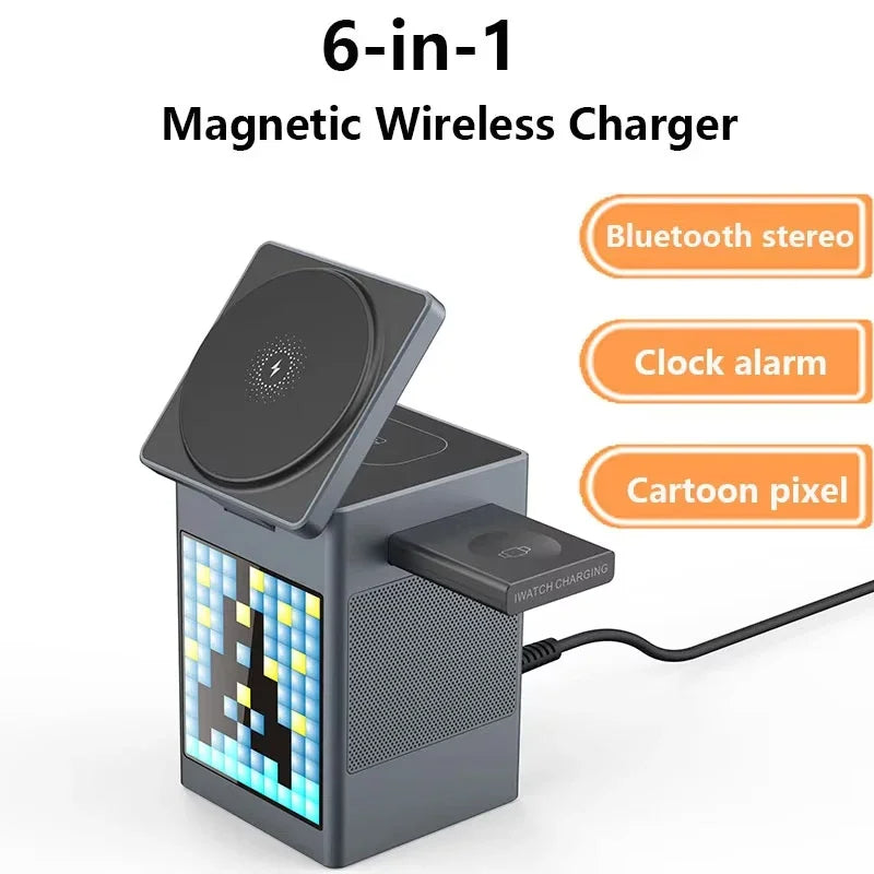 6 in 1 Magnetic Wireless Charger & Speaker TrendoraXentrix