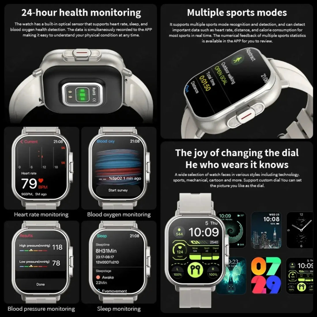 2-in-1 Smartwatch with Wireless Earbuds TrendoraXentrix