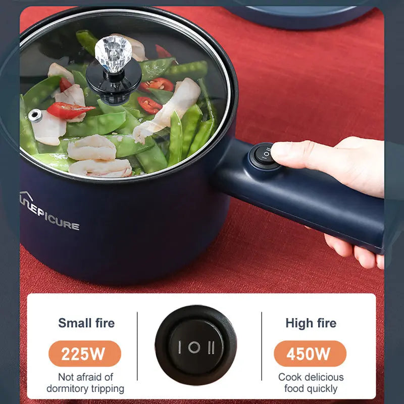 Portable Mini Electric Cooker – Hot Pot & Steamer for Home, Travel & Dorms TrendoraXentrix