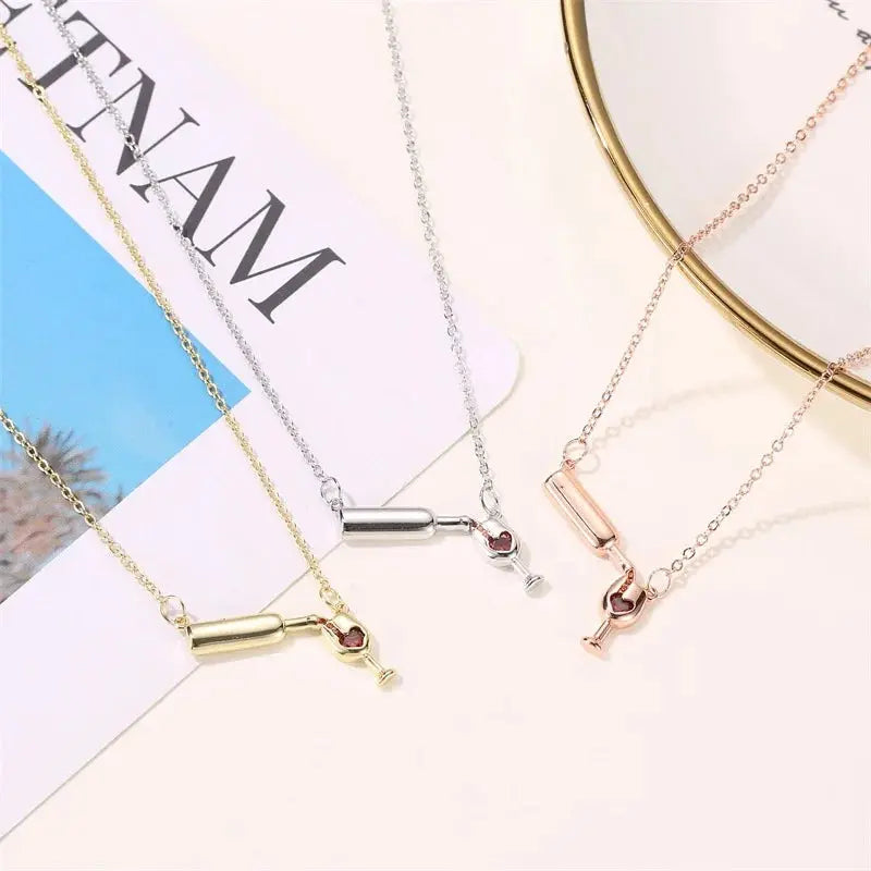 Wine Bottle Necklace TrendoraXentrix