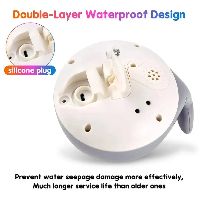 Rechargeable LED Whale Bath Toy with Water Fountain TrendoraXentrix