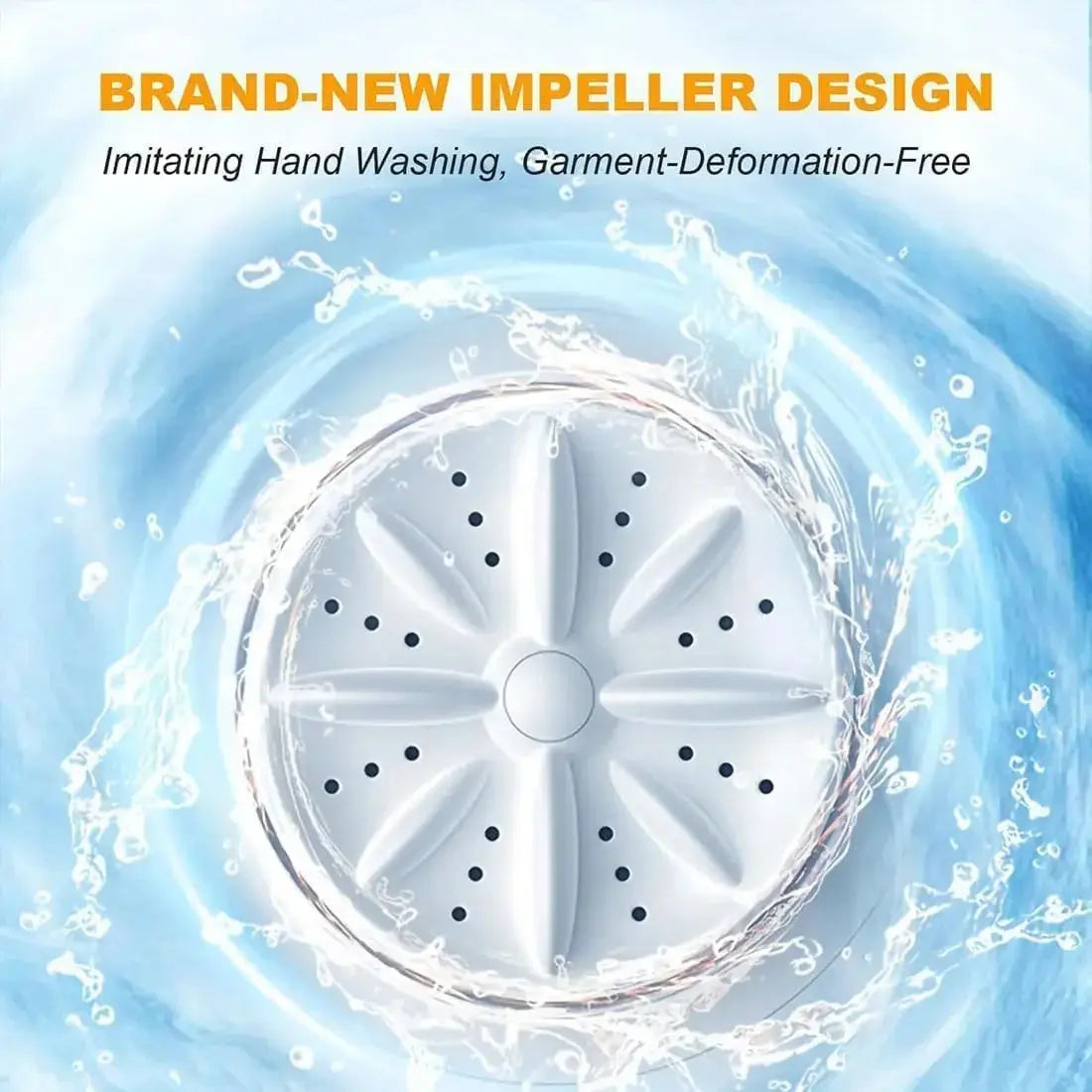Compact Portable Washing Machine for Travel & Small Loads TrendoraXentrix