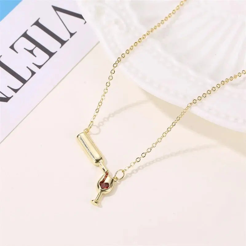 Wine Bottle Necklace TrendoraXentrix