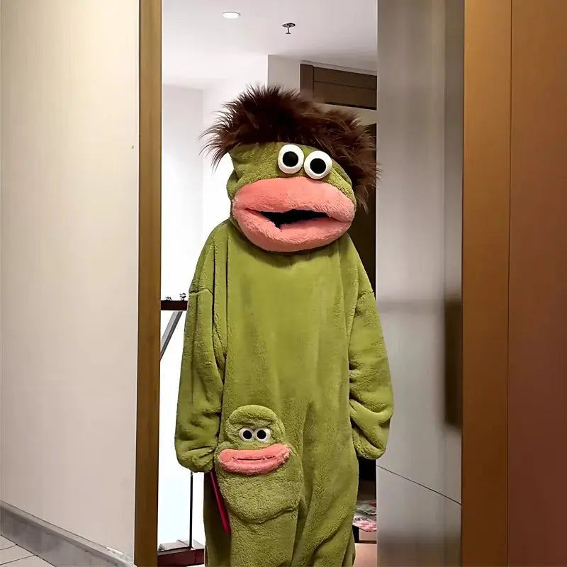 Funny Green Monster Onesie Pajamas TrendoraXentrix