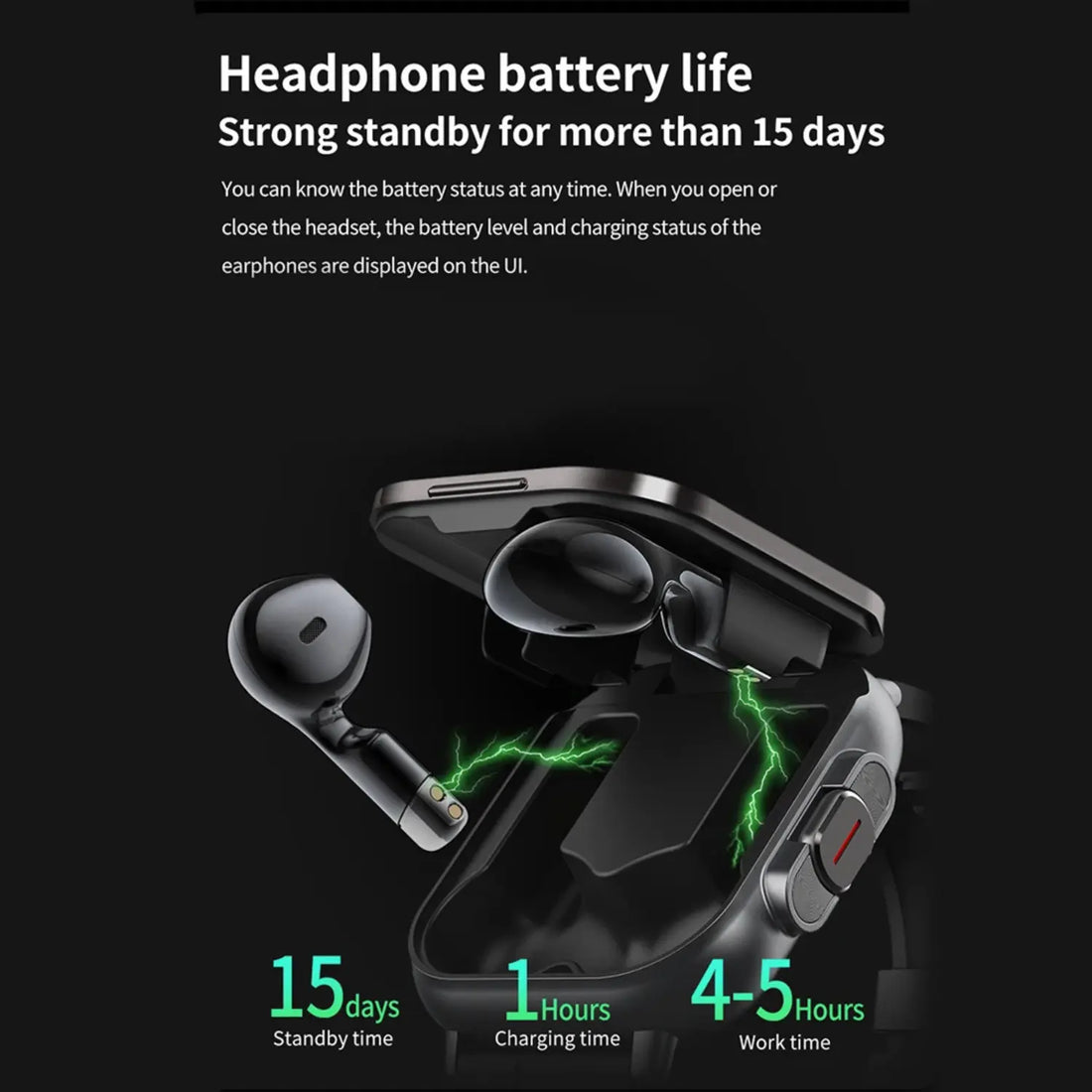 2-in-1 Smartwatch with Wireless Earbuds TrendoraXentrix