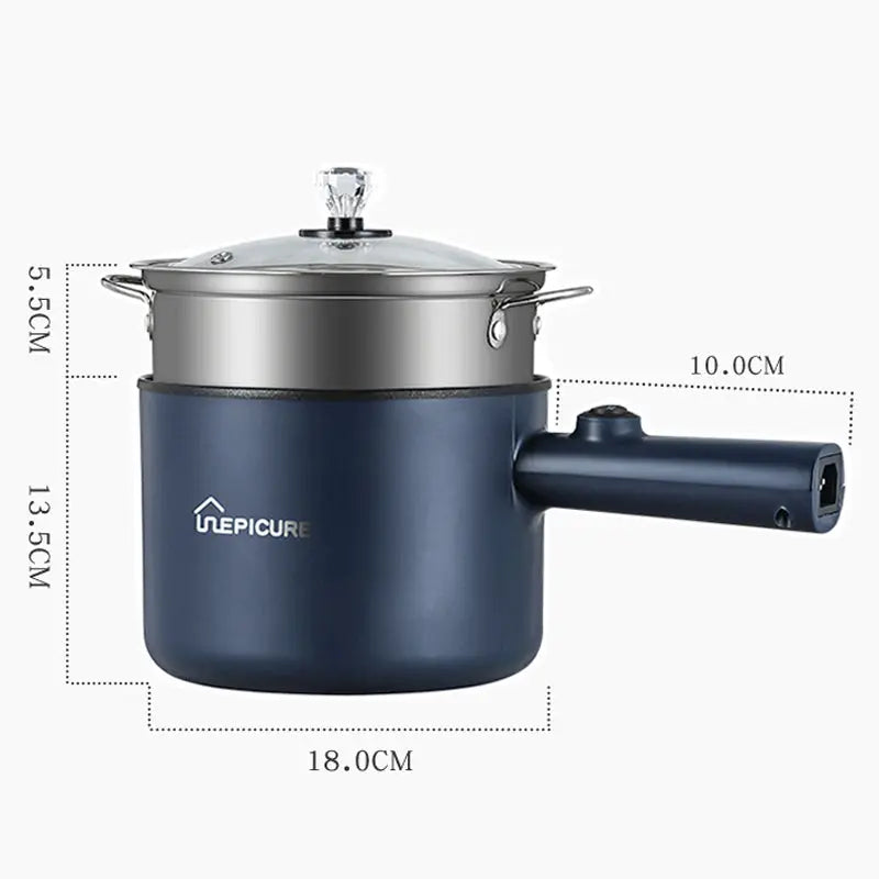 Portable Mini Electric Cooker – Hot Pot & Steamer for Home, Travel & Dorms TrendoraXentrix