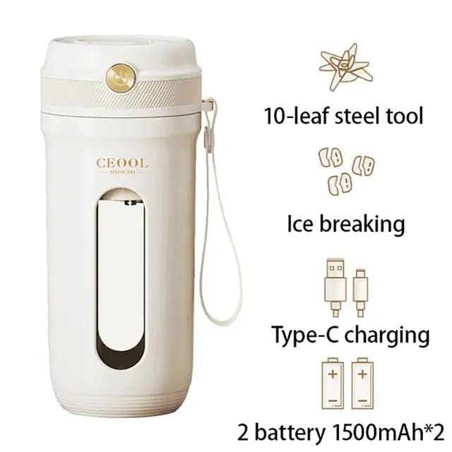10 Blades Electric Portable Blender TrendoraXentrix