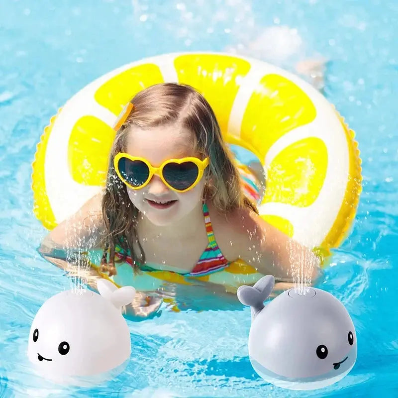 Rechargeable LED Whale Bath Toy with Water Fountain TrendoraXentrix