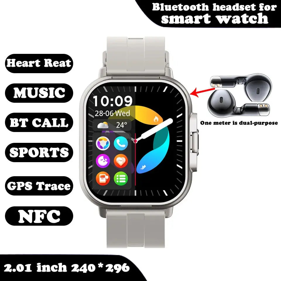 2-in-1 Smartwatch with Wireless Earbuds TrendoraXentrix