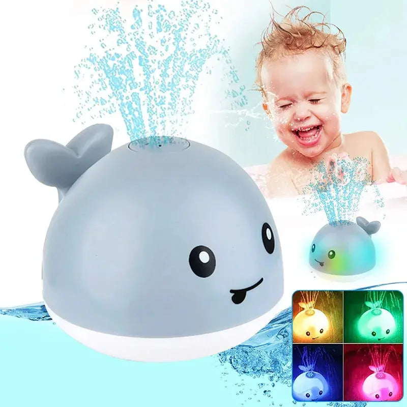 Rechargeable LED Whale Bath Toy with Water Fountain TrendoraXentrix