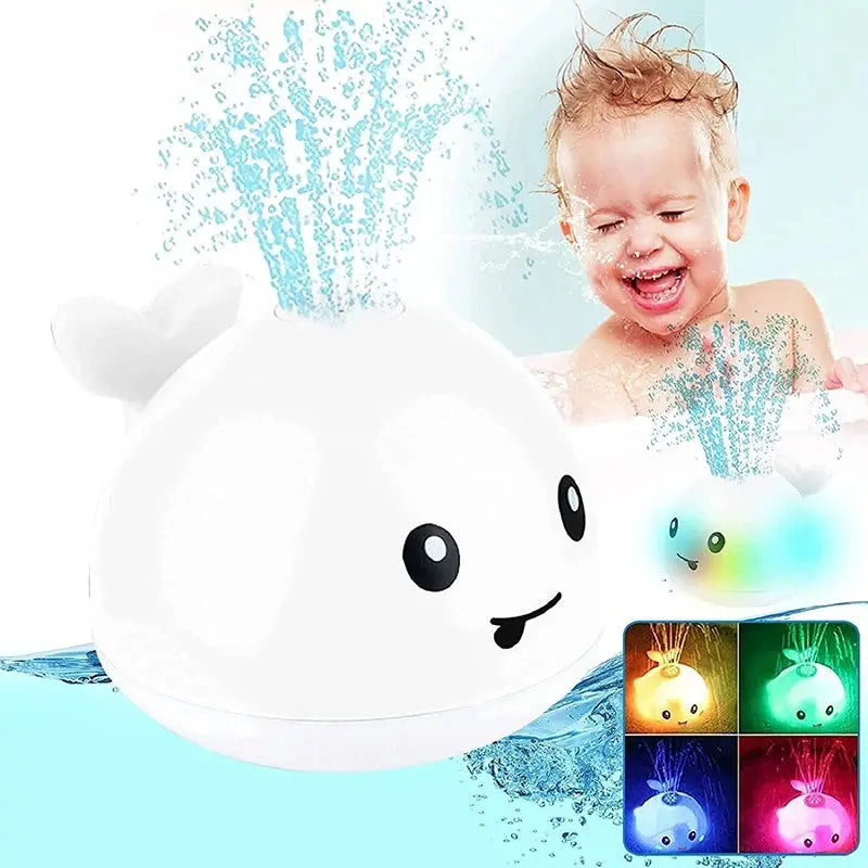 Rechargeable LED Whale Bath Toy with Water Fountain TrendoraXentrix